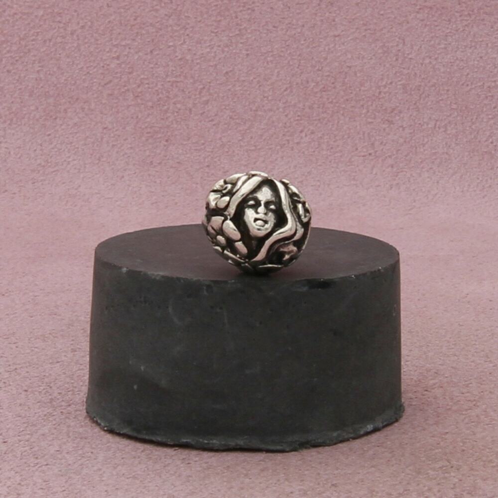 trollbeads sterling silver thumbelina floral retired bead charm